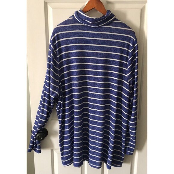Women's Plus Size Lane Bryant Hacci Swing Turtleneck Long Sleeve Blue 22/24 - Picture 7 of 10